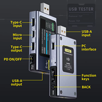 FNB58 Testeur multifonctionnel USB de type C à charge rapide QC PD Détection de déclencheur FNB58 Compteur d'ondulation