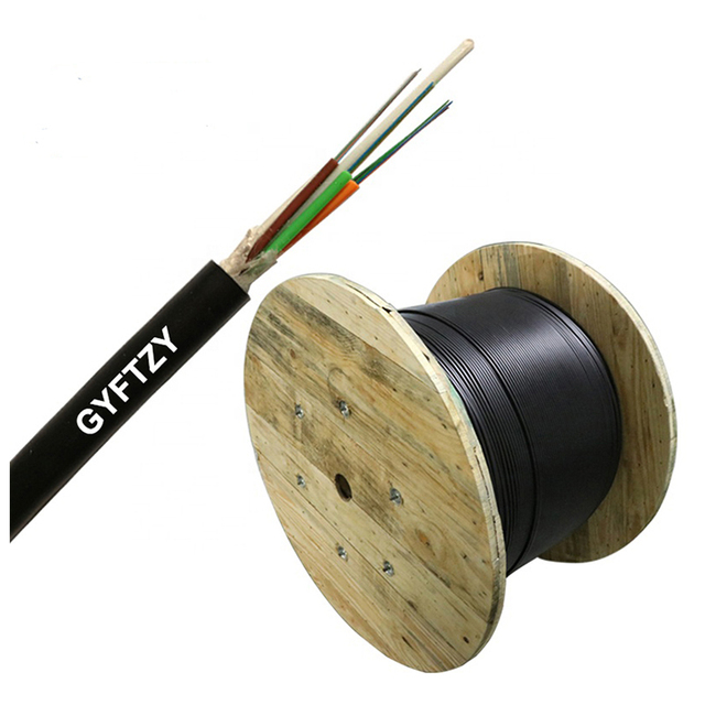 Custom Stranded Loose Tube Non Metallic Strength Member Outdoor Fiber Optic Cable 12/24/48 Core Non Armored HDPE Jacket SM/MM