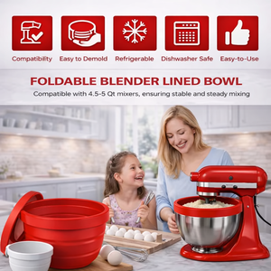 <span class=keywords><strong>Bol</strong></span> de remplacement en silicone pour batteur sur socle <span class=keywords><strong>KitchenAid</strong></span>, 3,5-7 pintes, avec couvercle, type <span class=keywords><strong>relevable</strong></span> - Product Image 2