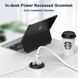 2英寸美国嵌入式电源插座C型台式插座安装台式电源索环usb-c PD 20w嵌入式电源板 - Product Image 5