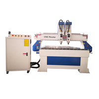 Routeur CNC 3D à double tête haute vitesse, contrôle DSP, logiciel NC Studio, moteur pas à pas/servo, boîte de vitesses, gravure sur bois