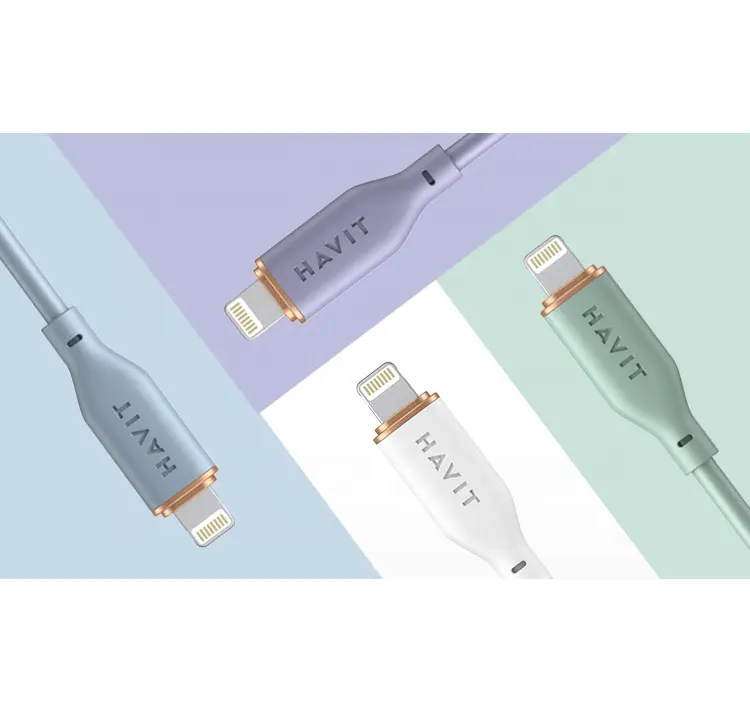 Havit-Cable de carga Usb multifunción Cb601, Cable de datos Lightning tipo C, cargador de teléfono para I Phone