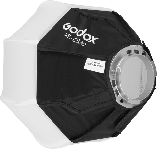 Ml-cs30 30cm Foldable Quick-install Round Shape Lantern Softbox Light Modifier for Photography Bowens Mount Studio Flash