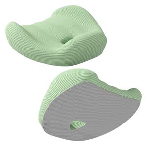 وسادة كرسي مكتب من الفوم الذاكر، دعم قطني مريح، وسادة مقعد متنفسة مضادة للانزلاق لجميع المواسم، للاستخدام في المنزل والسيارة والمكتب - Product Image 4