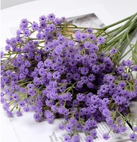 Bunga Baby Breath dekorasi dinding pesta rumah kualitas tinggi sentuhan asli bunga Gypsophila buatan tangan kerajinan Modern pernikahan murah