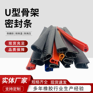 Bande d'étanchéité en caoutchouc en forme de U pour pare-chocs de voiture, insonorisante et de protection de porte, pour l'intérieur automobile, origine Hebei, avec vis - Product Image 2