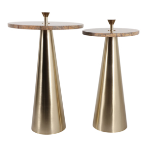 Tavolino moderno in marmo con base in ottone per l'arredamento di soggiorno o camera da letto - Product Image 3