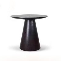 Ensemble de tables de café au design moderne et simple, table d'appoint de luxe pour salon, mobilier de restaurant, table à manger ronde en bois massif