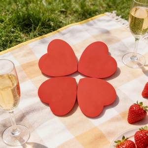 4 Pcs Multiple Styles <b>Pink</b> Heart-Shaped Sticky Note Sets Self-Adhesive Memo Pads Romantic Office Stationery Valentines <b>Gift</b> - Product Image 4
