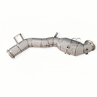 Collecteur d'échappement ODM haute performance en acier inoxydable SS304 avec bouclier thermique pour Mercedes-Benz AMG W206 C63 C43 2.0T M139L 2024+ – Tuyaux à flux libre