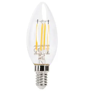 Bombilla LED de filamento transparente C35 E14 6W, ahorro de energía y decoración, ideal para iluminación doméstica y ambiental. - Product Image 1
