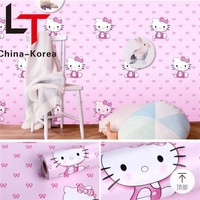 Longtime Hello Kitty PVC Self-adhesive Wallpaper for Children Room Decoration