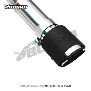 Échappement arrière de luxe en acier inoxydable poli avec soupape électronique pour Mercedes-Benz CLA35 AMG W118 2.0T - Product Image 4