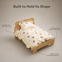 Lit pour chat en bois, lit surélevé pour animaux de compagnie avec coussin amovible et lavable pour chats, petits chiens, meubles pour chats d'intérieur pour toutes les saisons