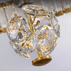 Luz LED de montaje en techo de cristal de lujo moderno, nuevo estilo, forma de amor para decoración para sala de estar, IP44, oficina en casa, adecuada - Product Image 4