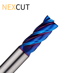 NEX HX35 Carbure de Tungstène Revêtement NACOBLUE Haute Précision 4 Flûtes Fraise CNC OEM - Product Image 6