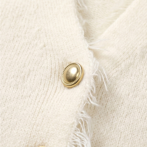 Cardigan da <span class=keywords><strong>Donna</strong></span> <span class=keywords><strong>Autunno</strong></span> <span class=keywords><strong>Inverno</strong></span> con Scollo a V, Caldo e Lavorato a Maglia, Stile Casual con Decorazioni in Pizzo - Product Image 6