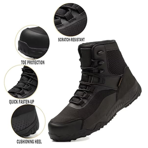Botas Tácticas de 6 Pulgadas, Ligeras y Transpirables, Botas de Trabajo, <span class=keywords><strong>Zapatos</strong></span> para Senderismo, Selva y Desierto - Product Image 4