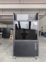 Imprimante 3D industrielle SLA 450 mm haute précision avec point laser réglable, plateforme de construction sur socle en marbre, nouvelle fonction de nivellement automatique USB