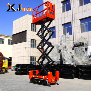 Trên không làm việc nền tảng điện Crawler Scissor Lift Crawler tự hành Scissor Lift nền tảng với outriggers CE - Product Image 6