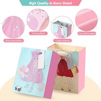 4er-Pack 9 Zoll Mittelgroße Sortierte Geschenktüten mit Reißverschluss und Seidenpapier für Hochzeiten, Brautpartys, Geburtstage und Feiern