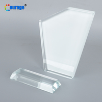 Cadre photo en verre cristal de haute qualité avec revêtement par sublimation polygonal, vente en gros BSJ-11