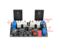 100W ses amplifikatörü kurulu HIFI Mono kanal amplifikatör çift DC35V hoparlör ev sineması DIY 2SC5200 + 2SA1943