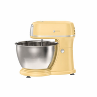 Batteur sur socle électrique classique 400W avec 5 vitesses, bol mélangeur en acier inoxydable de 4,5L, batteur à gâteau pour usage domestique