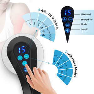 Ekang PL-665 Meilleure Vente Écran Tactile <span class=keywords><strong>Anti</strong></span> <span class=keywords><strong>Cellulite</strong></span> Appareil De Massage De Poche Vibrateur Masseur Avec 8 Têtes Lumières LED - Product Image 2