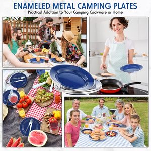 Индивидуальная чугунная сталь Экологически чистая цветная эмалированная сервировочная тарелка - Product Image 5