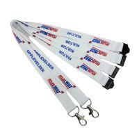 Lanière personnalisée en polyester pour transfert thermique par sublimation avec crochet pour porte-badge, porte-clés