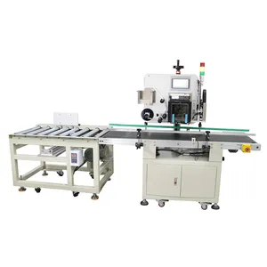 Automatic temper evidence security label applicator transparent adhesive sticker tape box sealing labeling machine