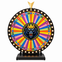 Roue de la fortune de luxe en bois, universelle, haut de gamme, pour loterie, avec prix contrôlables, pour événements de fin d'année, jetons de jeu et ouverture de banques d'événements