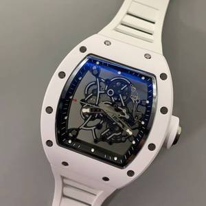 Reloj Automático Deportivo y Ejecutivo para Hombre, Edición Limitada 055, Cerámica Blanca, Correa de Caucho, Mecánico, Luminoso - Product Image 6
