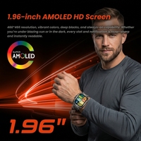 Nuevo Reloj Inteligente Deportivo X5 GPS 2026, Resistente, Pantalla AMOLED de 1.96'', Llamadas Bluetooth, 5ATM, Monitor de Actividad Física, Directo de Fábrica