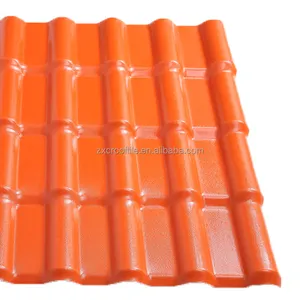 Tấm Lợp Nhựa Gazebo Thay Thế Telha Duy Nhất Chống Thấm Sóng Hiệu Ứng Red Pantle Patio Top Bước Ridge Roof Tiles