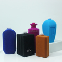 Botol Semprot Kaca Berbulu 50ml 60ml 100ml Bentuk Unik Botol Parfum Kaca Isi Ulang dengan Pompa Semprot dan Segel yang Baik