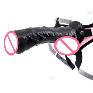 FAAK 23,5 cm * 5 cm Dildo réaliste en plastique épais <span class=keywords><strong>avec</strong></span> ceinture pour lesbiennes Strapon Dildo <span class=keywords><strong>Prépuce</strong></span> Glans Sex - Product Image 2