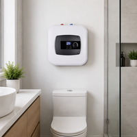 Pemanas Air Listrik Digital Display Storage, Terpasang di Dinding, 15L 20L 30L, Tangki Dalam Enamel Kelas A untuk RV