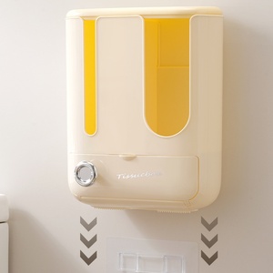 Meilleures ventes - Accessoires pour la maison Ningbo - Boîte à lingettes humides jetables pour les toilettes - Porte-serviettes en papier mural - Distributeur de serviettes en papier - Product Image 2