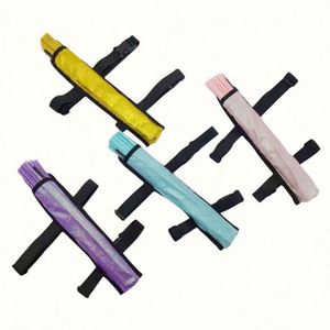 Grand éventail pliant scintillant pour rave, grand éventail holographique irisé avec étui et sac, idéal pour les festivals, les fêtes et les cadeaux promotionnels - Product Image 6