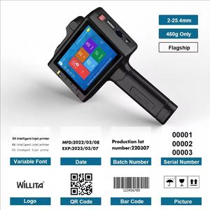 Stampante a getto d'inchiostro portatile da 25,4 mm con touchscreen da 5 pollici, cartuccia d'inchiostro multicolore ad asciugatura rapida, portatile per borse e sacchetti - Product Image 4