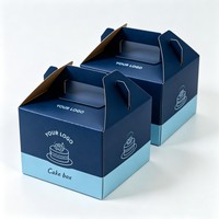 Boîte à gâteau d'anniversaire en gros, emballage personnalisé de haute qualité pour gâteaux et snacks de boulangerie