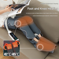 Masseur de jambes à pression d'air Eveekon pour la circulation et le soulagement de la douleur, masseur de compression des jambes, bottes de compression des jambes avec 3 modes