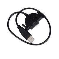Notebook Optical Drive Easy Drive Line Usb2.0 to SATA External Cable 7+6 Pin with Screw Fixed Hard Drive Cable