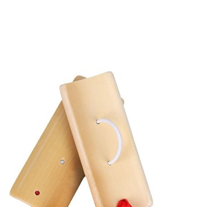 Bamboo Clappers For Kids And Adults Educational Percussion Instrument With <b>Red</b> <b>Ribbon</b> 5 Years Old Bamboo Material - Product Image 2