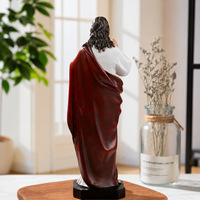 Statue du Sacré-Cœur de Jésus en résine, figurine religieuse catholique, sculpture de Jésus-Christ pour la décoration de la maison et de l'église