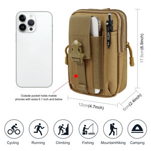 Nouvel arrivage : Sac banane de randonnée HAWEEL, sac de sport extérieur pour <span class=keywords><strong>moto</strong></span>, pochette pour téléphone 7.0 pouces - Product Image 2