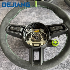 Volante Deportivo para <span class=keywords><strong>Porsche</strong></span> <span class=keywords><strong>CARRERA</strong></span> GT 991 911 992 <span class=keywords><strong>Porsche</strong></span> Cayenne Coupe, OFERTA, Ajuste Directo, Alta Calidad, Cuero Sintético - Product Image 2