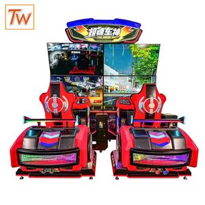 Machine de jeu d'arcade à monnayeur, simulateur de course automobile à double écran, machine de jeu d'arcade de divertissement avec accepteur de billets - Product Image 4